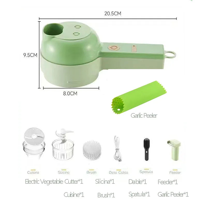 Kitchiqo – 4-in-1 Electric Vegetable Cutter