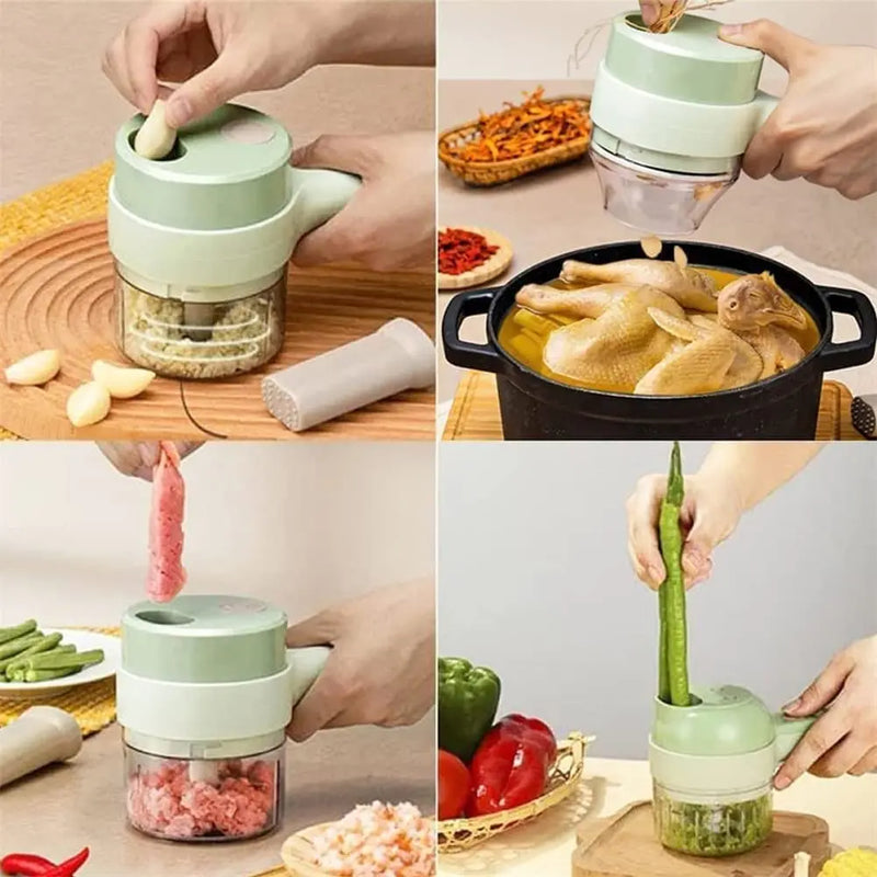 Kitchiqo – 4-in-1 Electric Vegetable Cutter